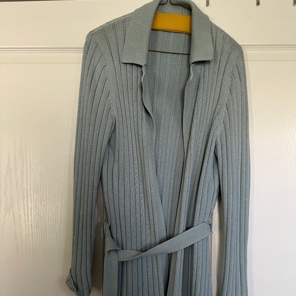 Cotton Shawl collared Sweater